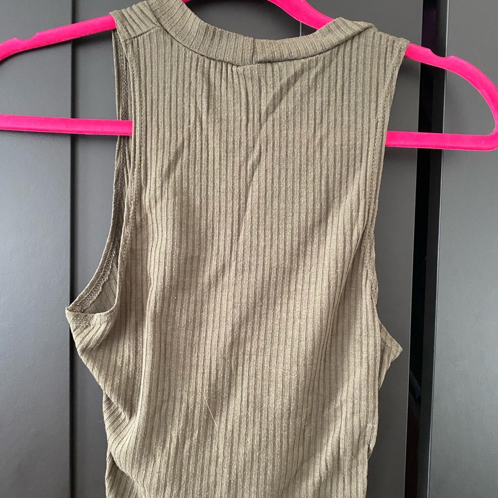 Cute olive crop top